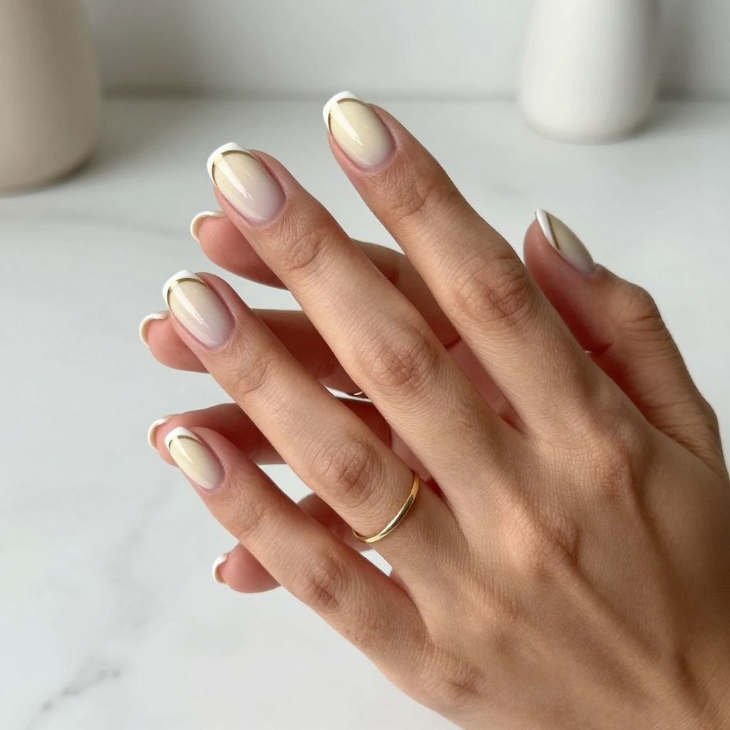 Short Round Nail Designs 1