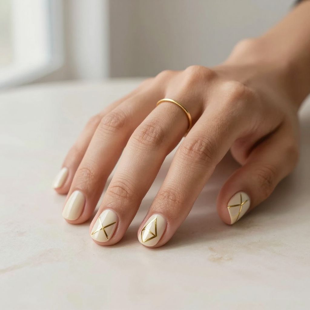 Short Round Nail Designs 13