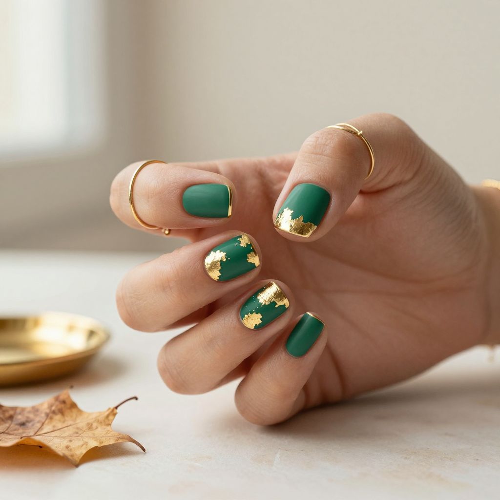 Short Round Nail Designs 2