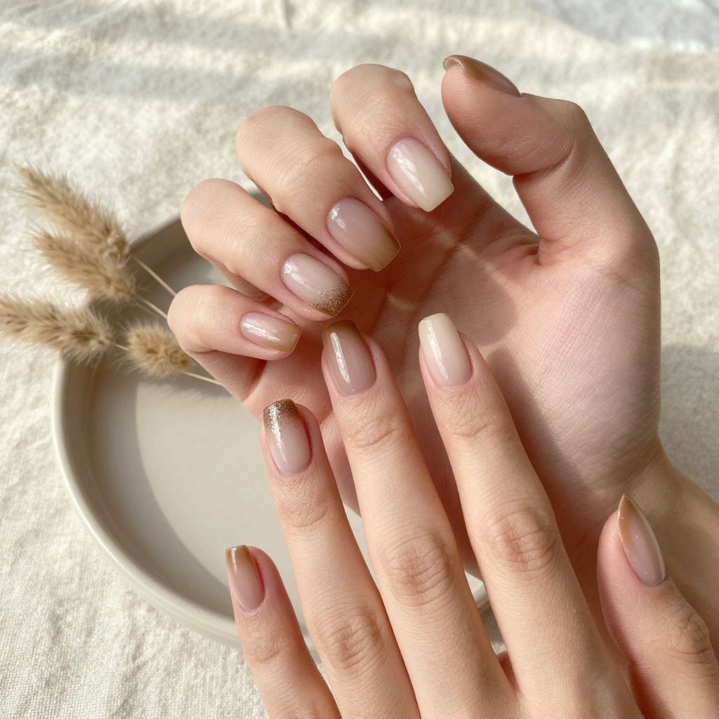 Short Round Nail Designs 4