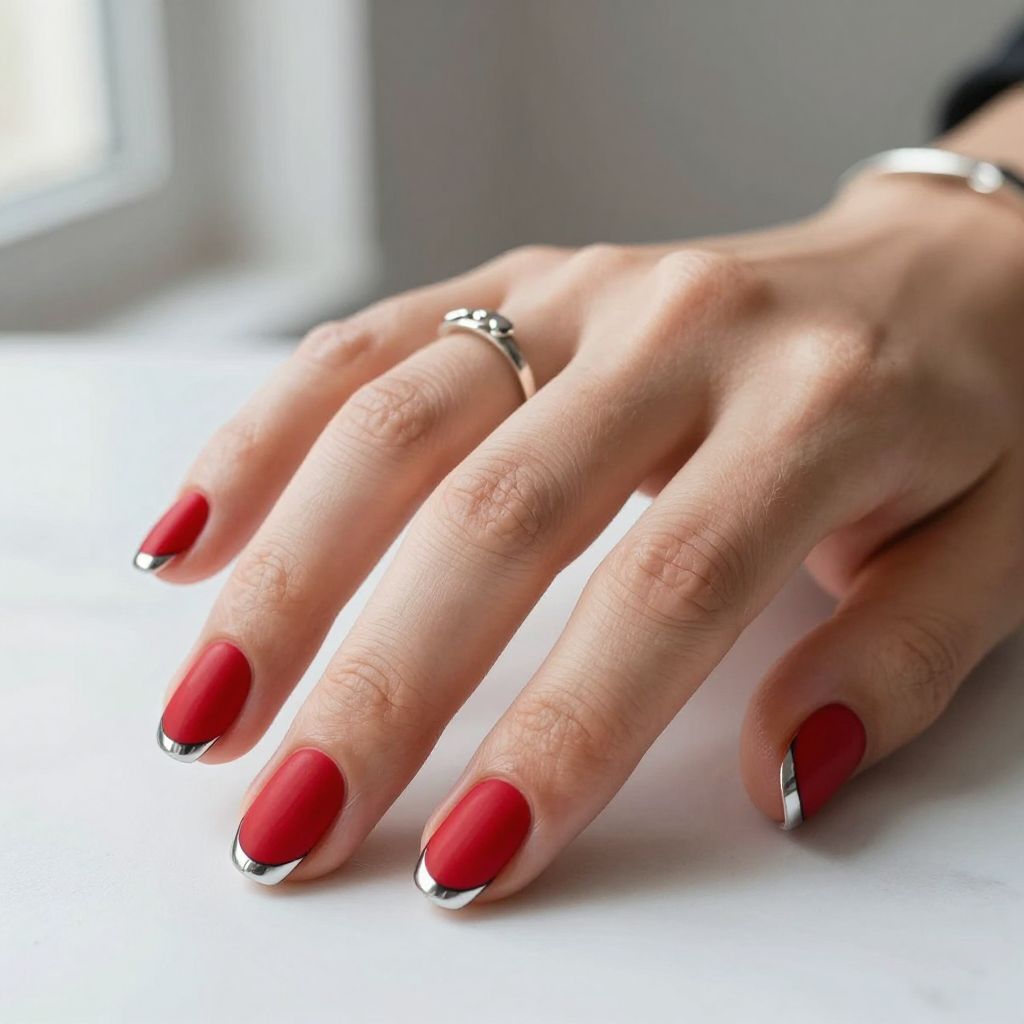 Short Round Nail Designs 5