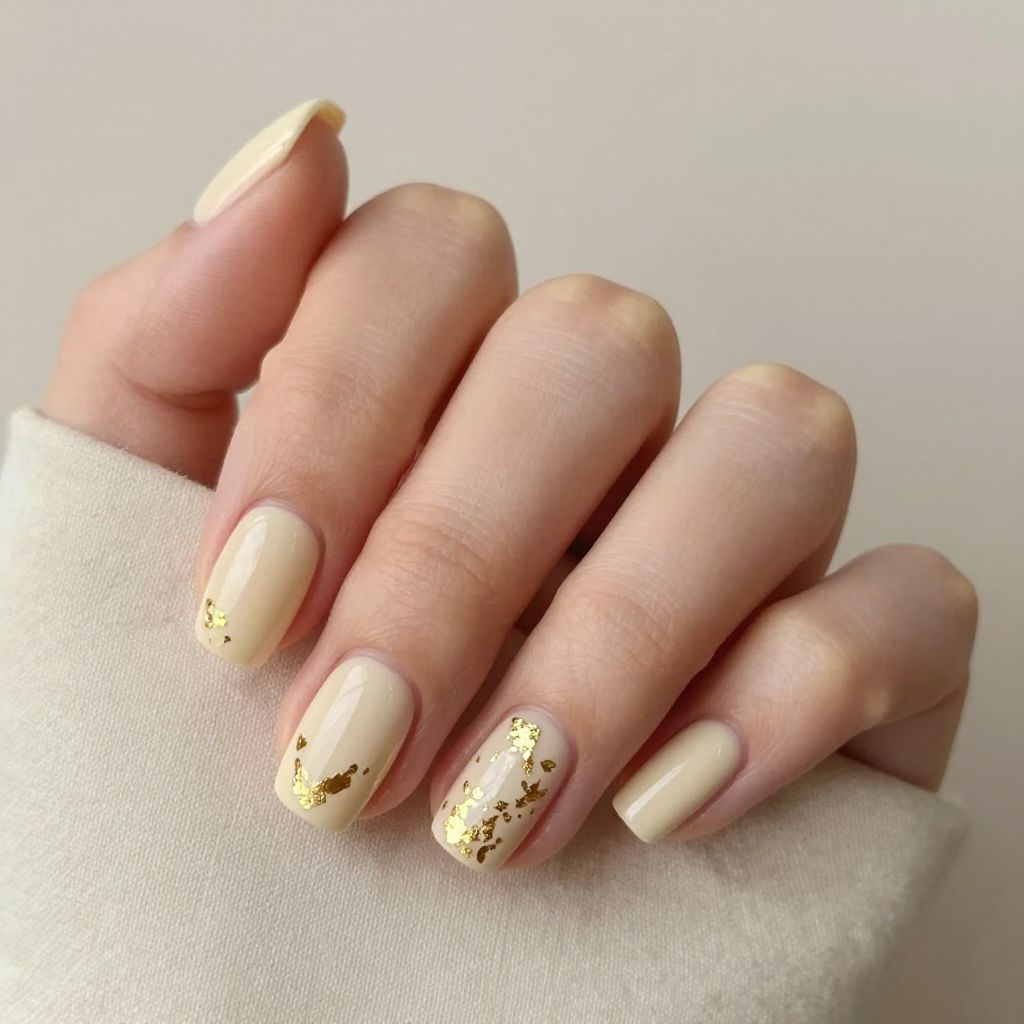 Short square nail idea 1