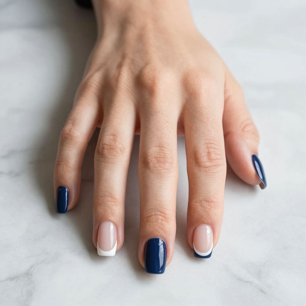 Short square nail idea 4