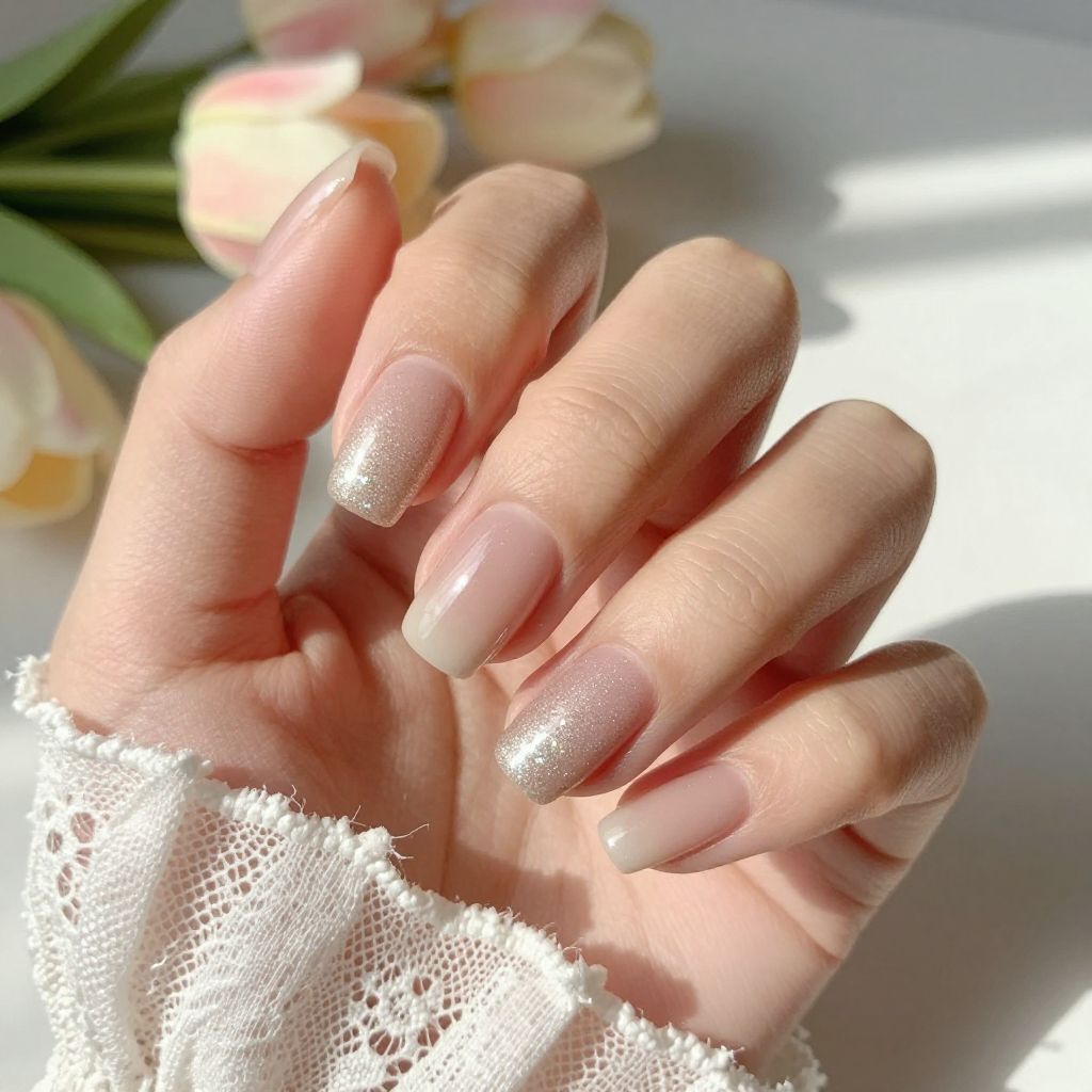 Short square nail idea 5