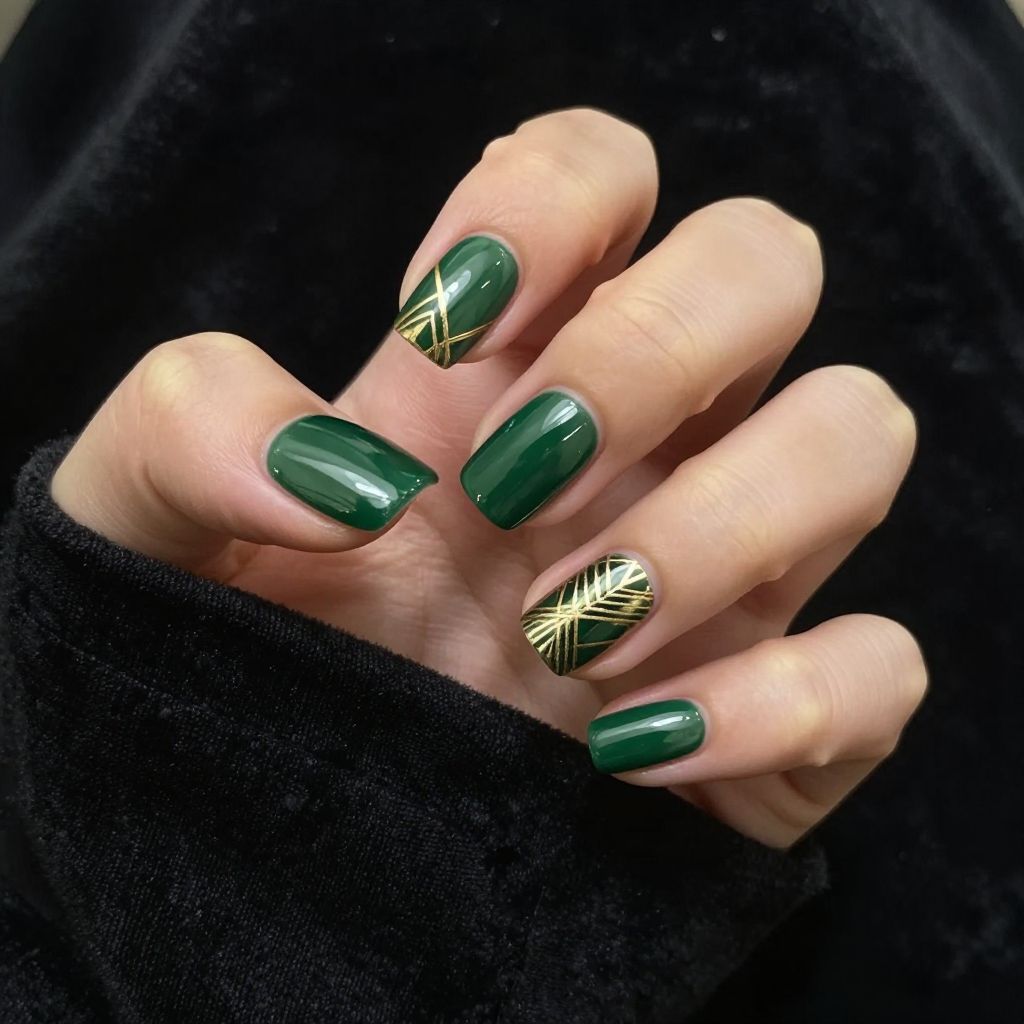 Short square nail idea 6