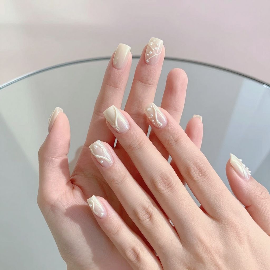 Short square nail idea 7
