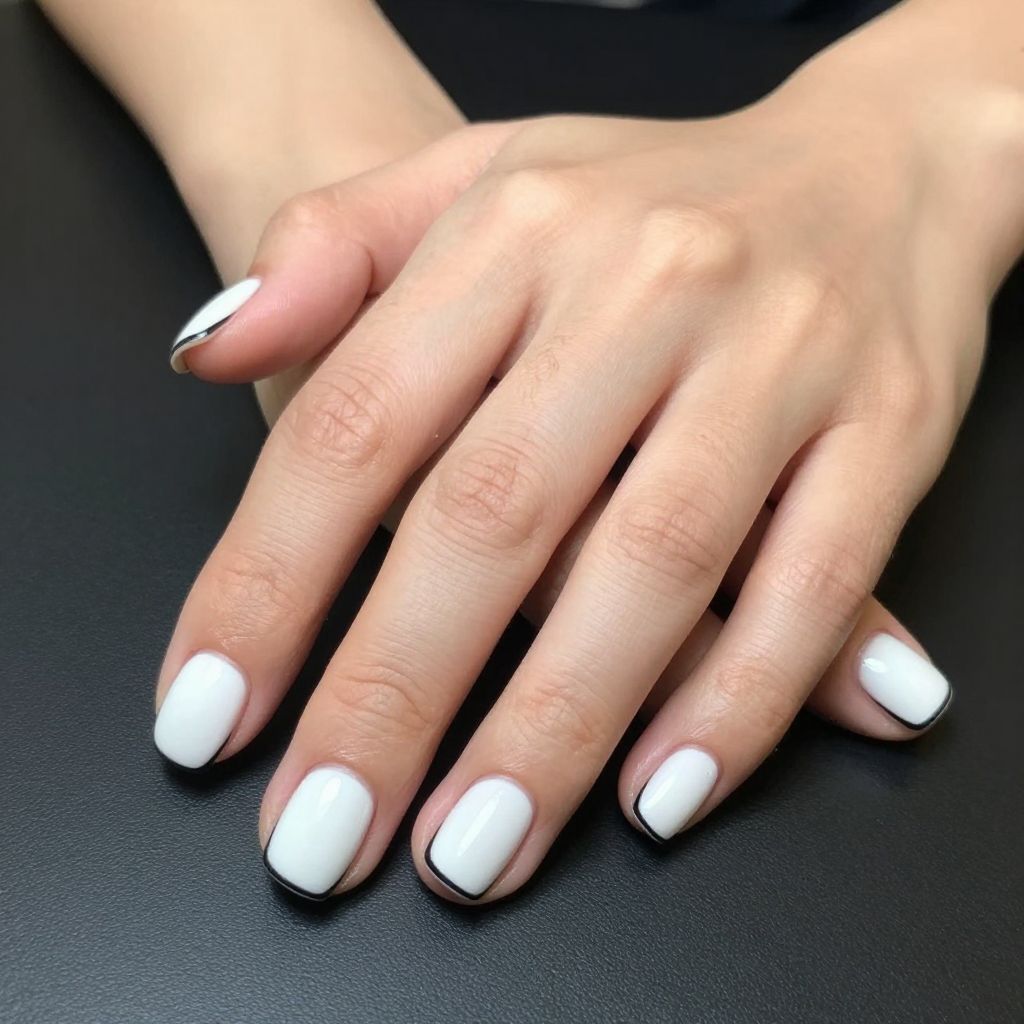 Short White Nail Designs nail idea 11