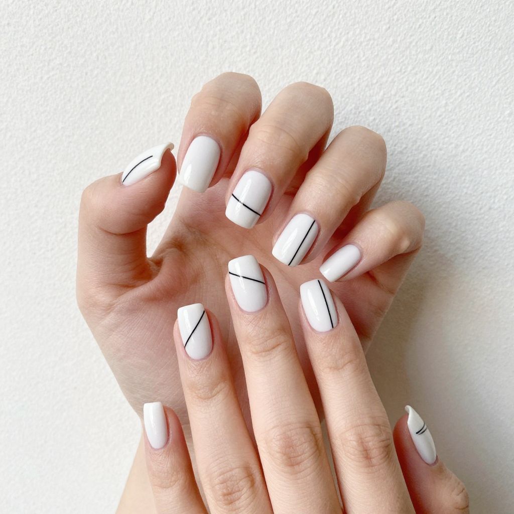 Short White Nail Designs nail idea 2