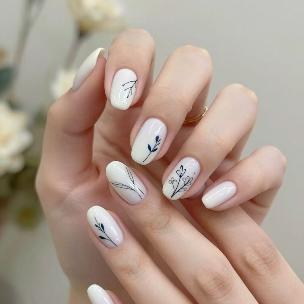 Short White Nail Designs nail idea 4