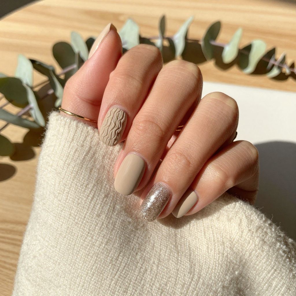 Short Winter Nail Ideas 11