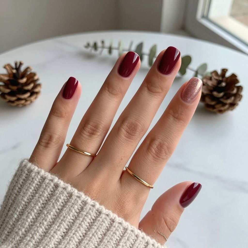 Short Winter Nail Ideas 4