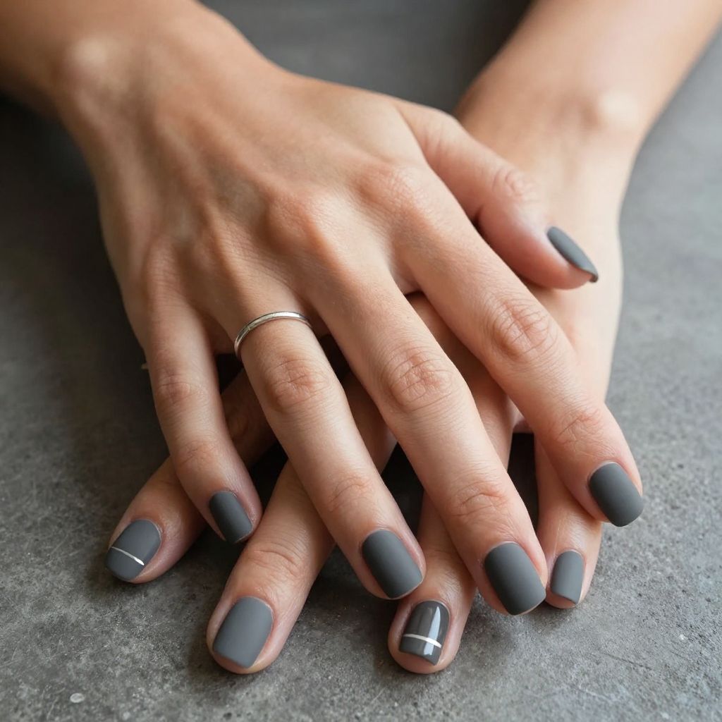 Short Winter Nail Ideas 6