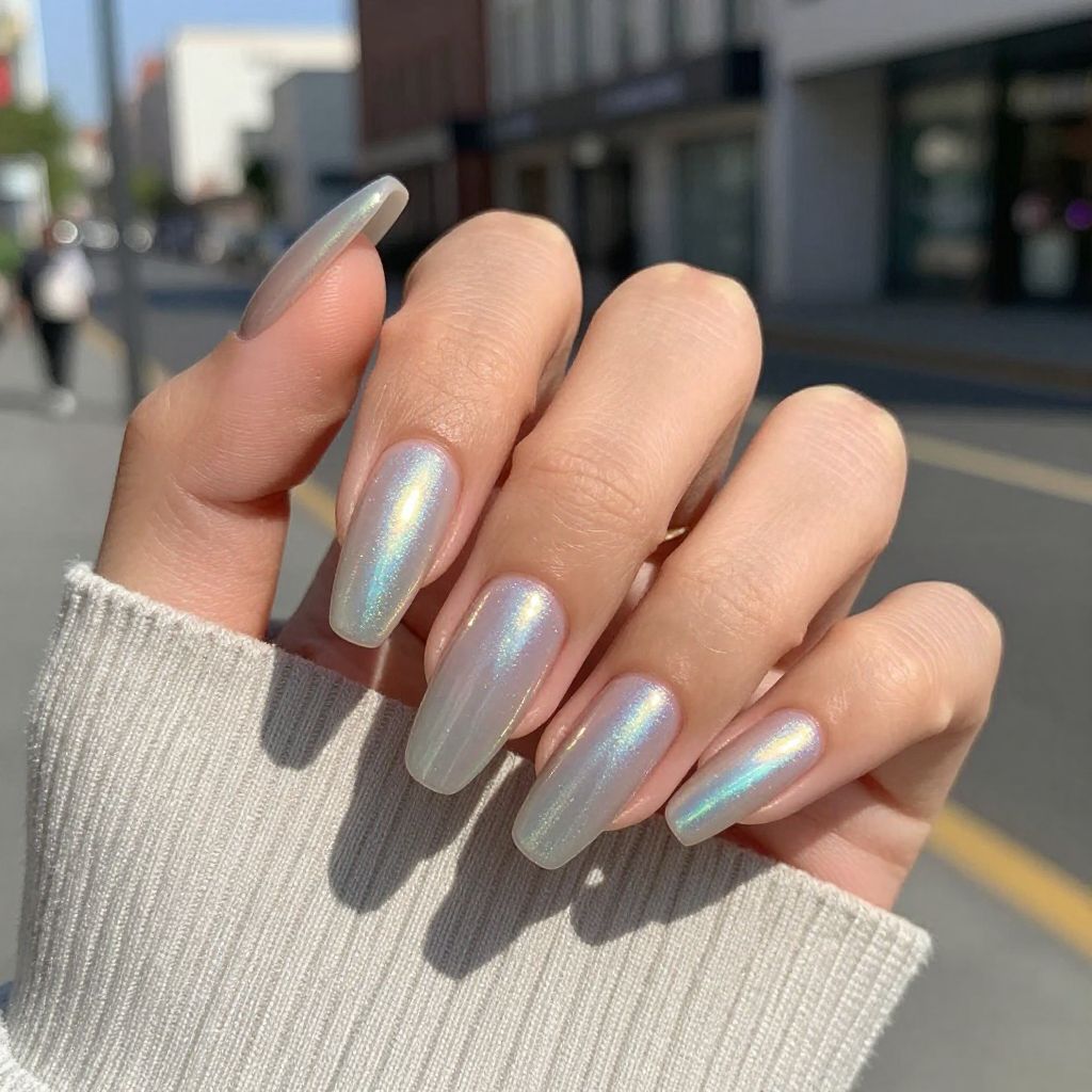 Silver nail idea 10
