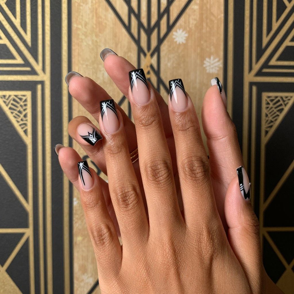 Silver nail idea 11