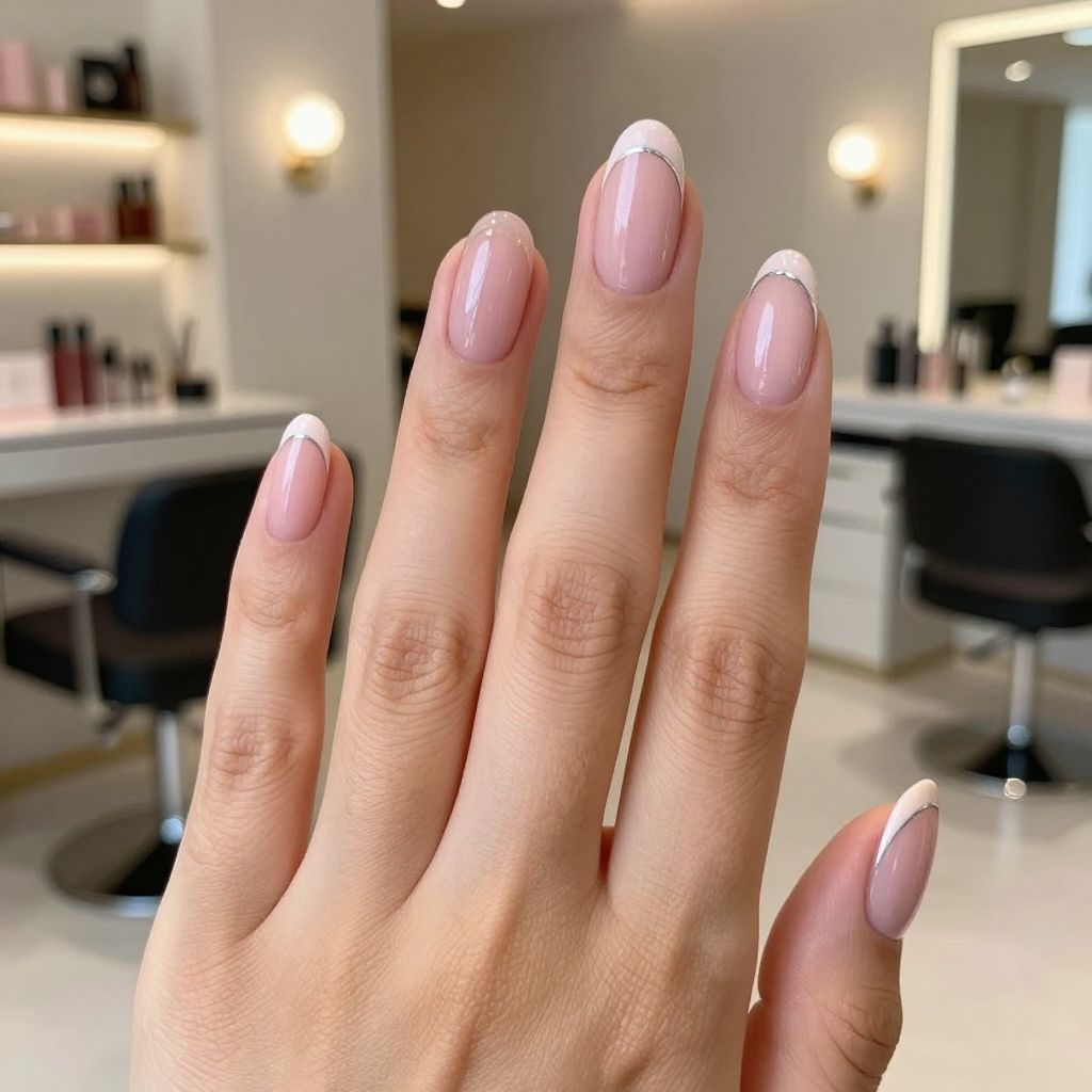 Silver nail idea 14