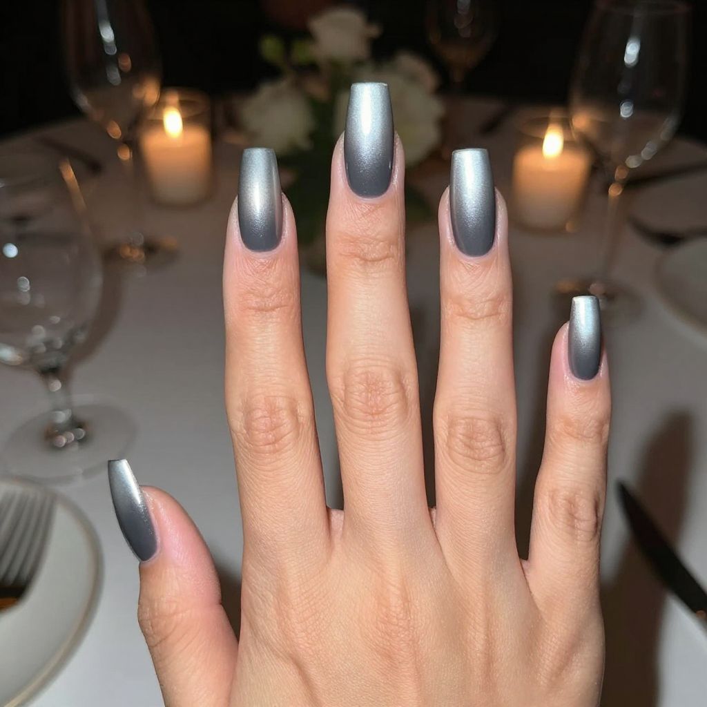 Silver nail idea 2