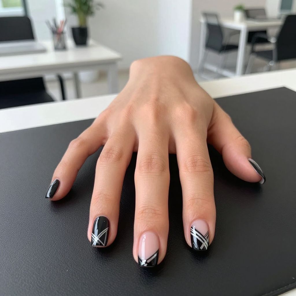Silver nail idea 4