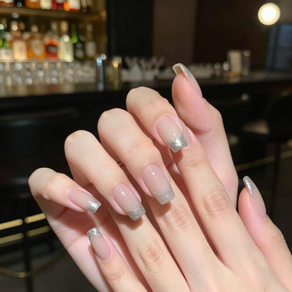 Silver nail idea 8