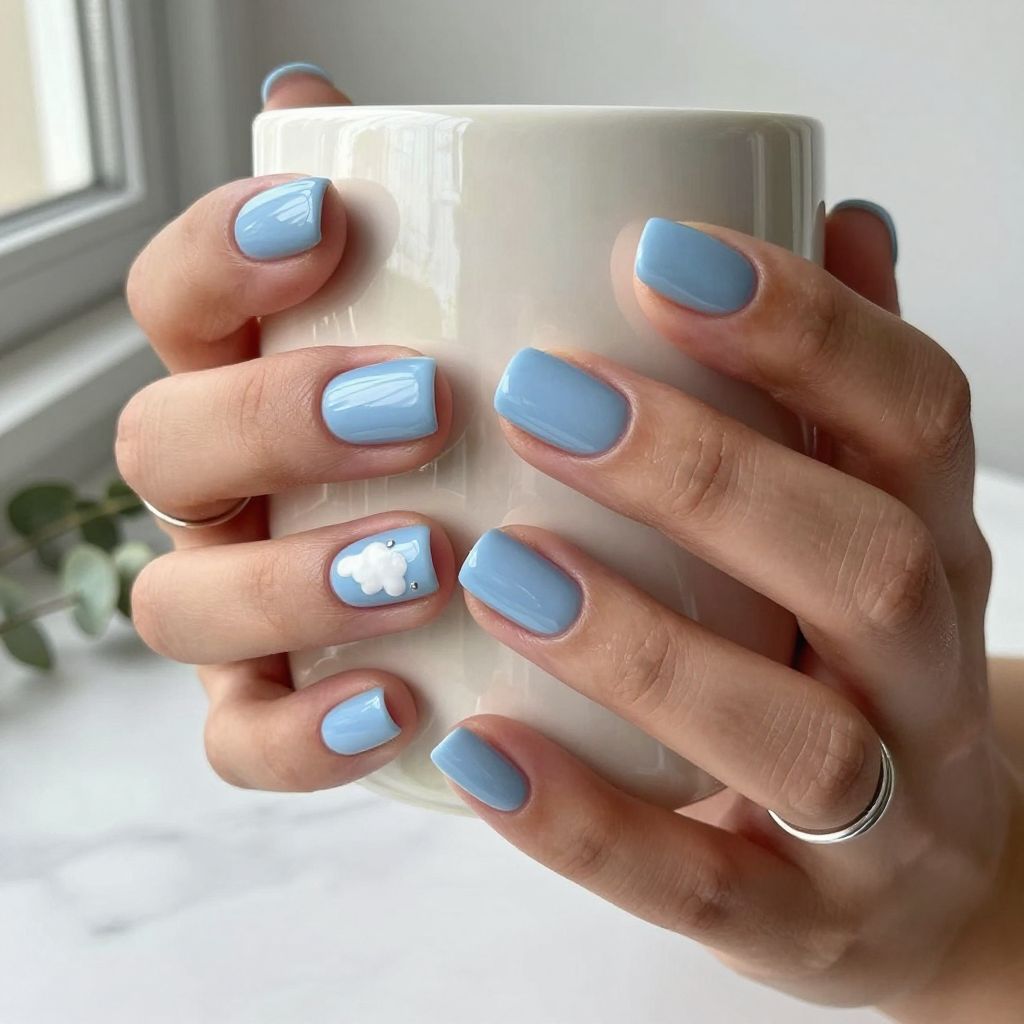 Simple Accent Nail Ideas image 11