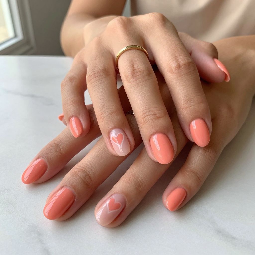 Simple Accent Nail Ideas image 15
