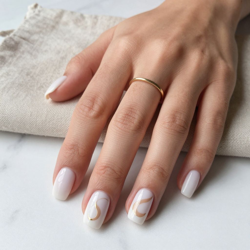 Simple Accent Nail Ideas image 9