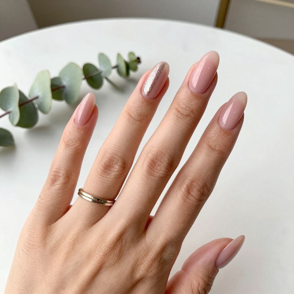 Simple Accent Nail Ideas image 7