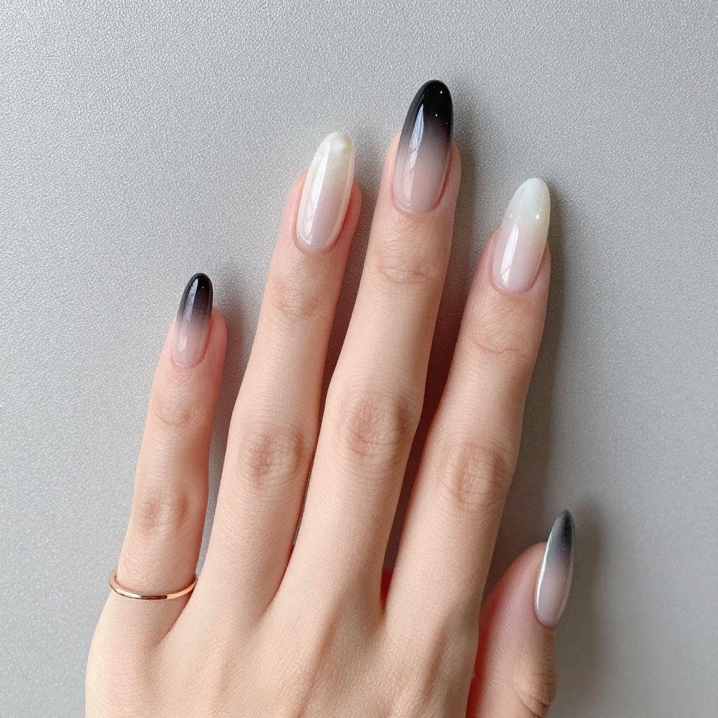 Simple Black Nail Designs nail idea 9