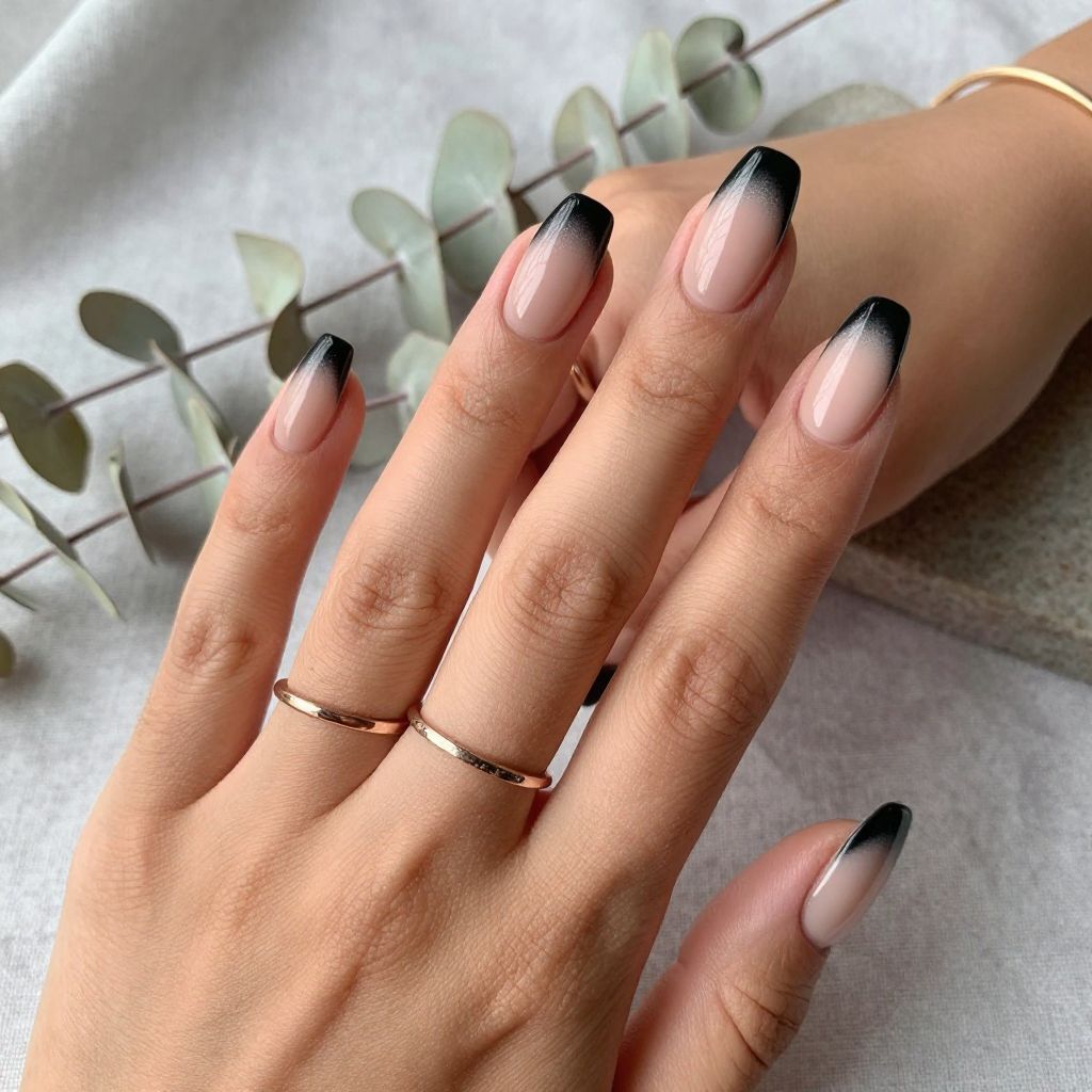 Black Gradient Nails