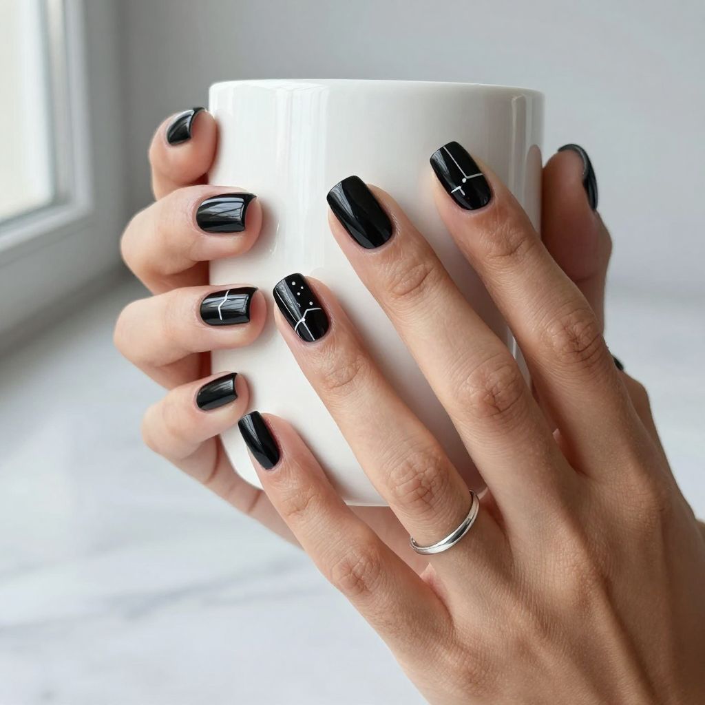Black And White Minimal Lines