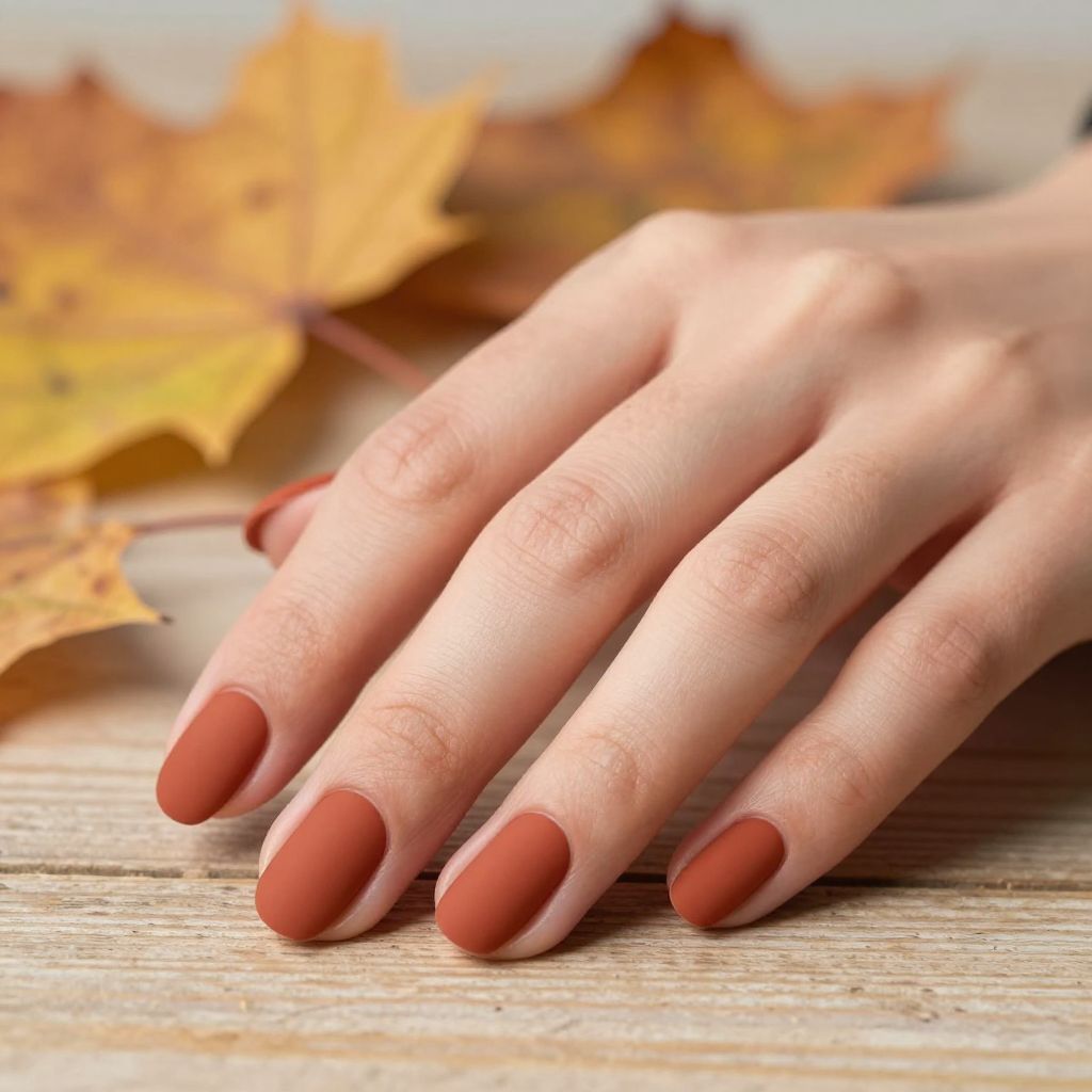 Simple Fall Nail Designs nail idea 1