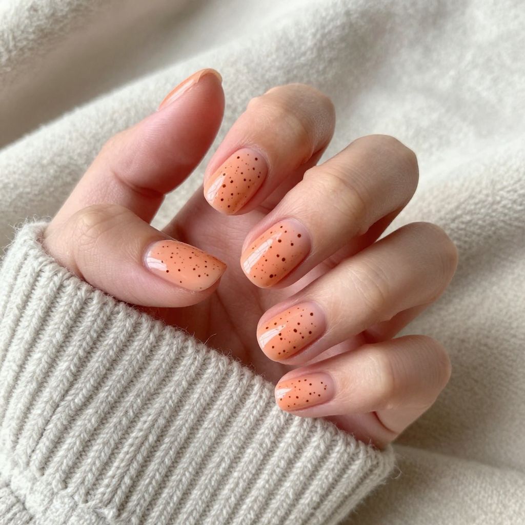 Simple Fall Nail Designs nail idea 12