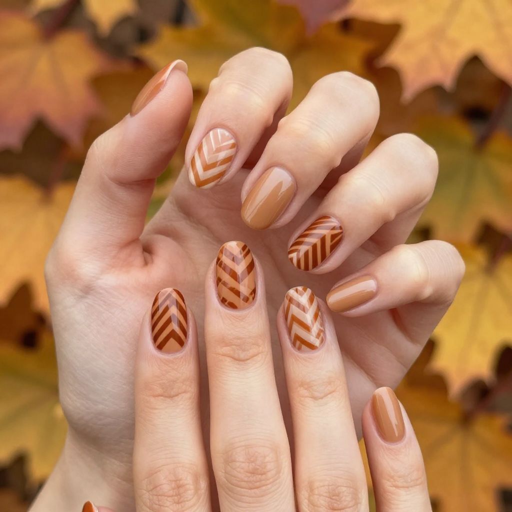 Simple Fall Nail Designs nail idea 15