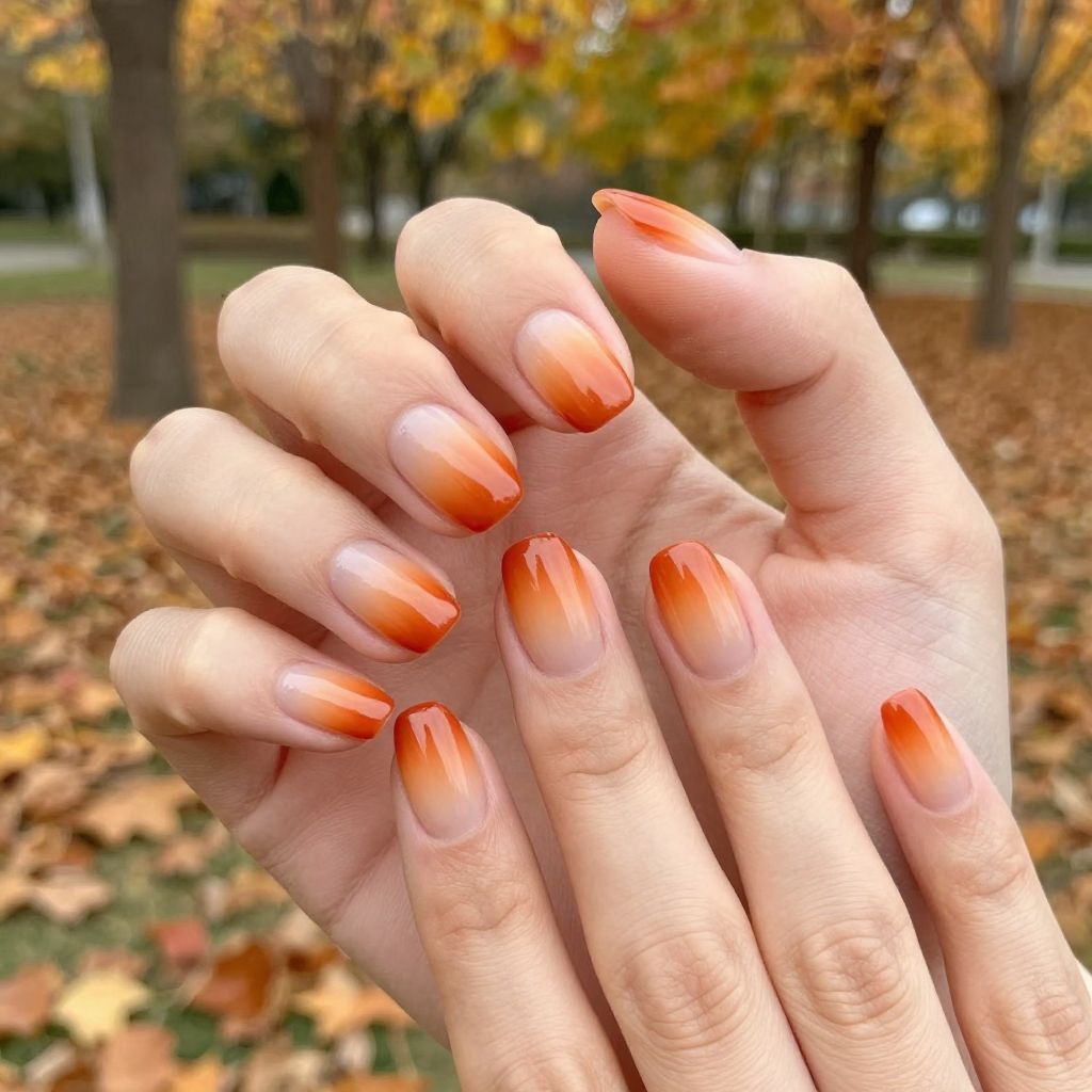 Simple Fall Nail Designs nail idea 2