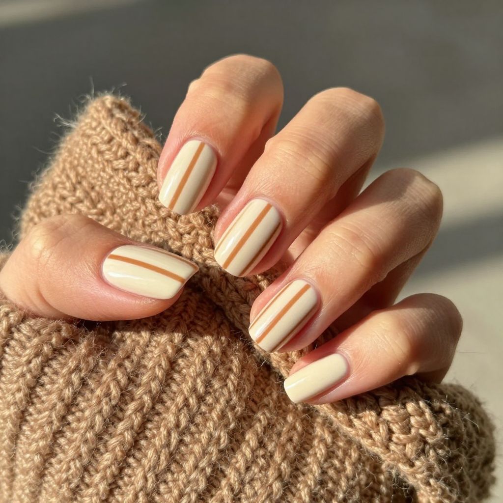 Simple Fall Nail Designs nail idea 4