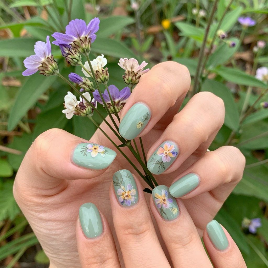 Simple Fall Nail Designs nail idea 7