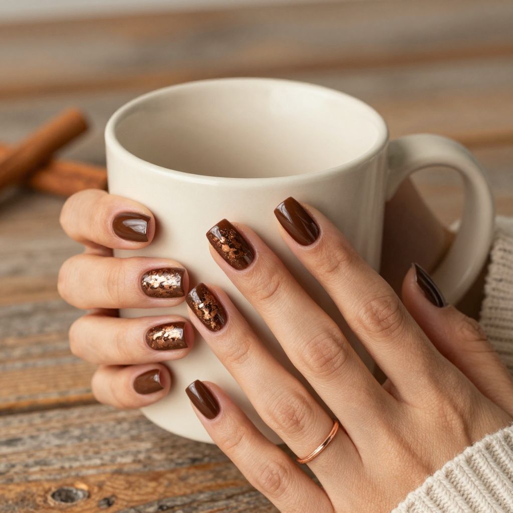 Copper Foil Flecks fall nails