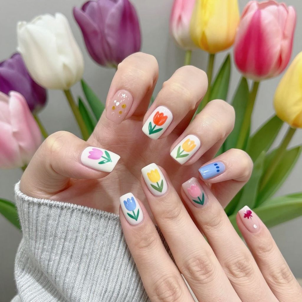 Flower nail idea 9