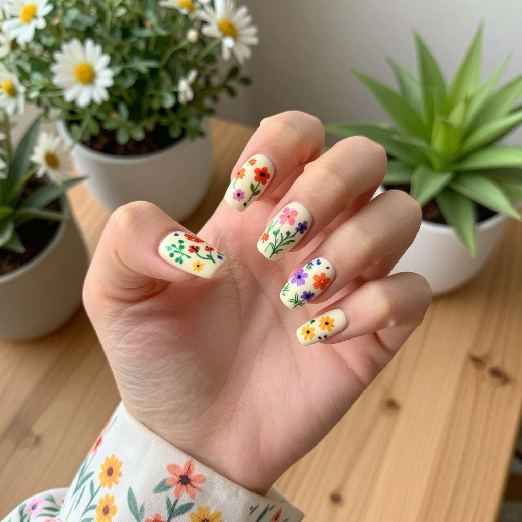 Flower nail idea 6