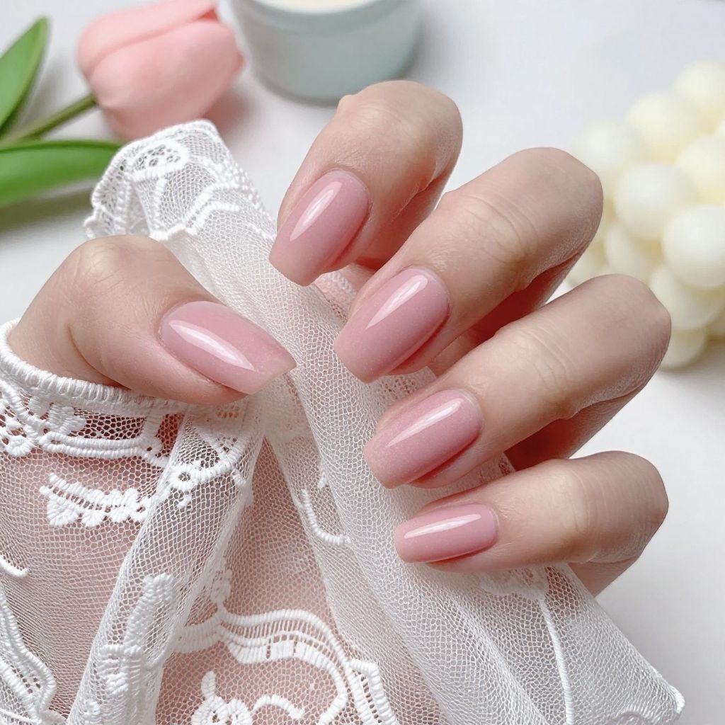 Simple Gel Nail Designs nail idea 12
