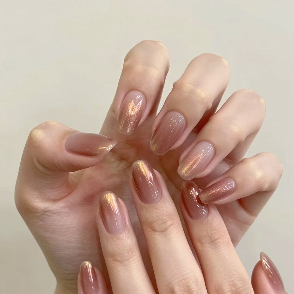 Simple Gel Nail Designs nail idea 15