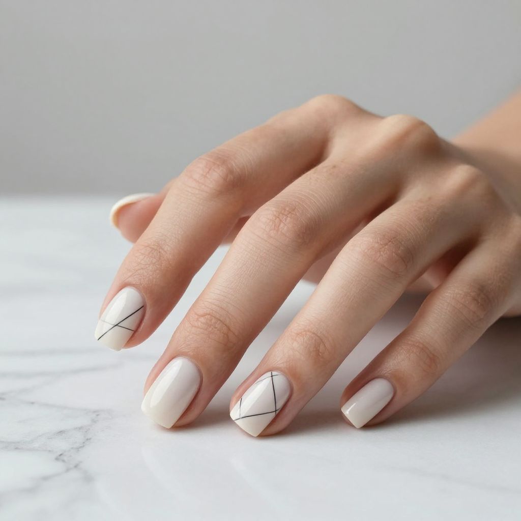 Simple Gel Nail Designs nail idea 2