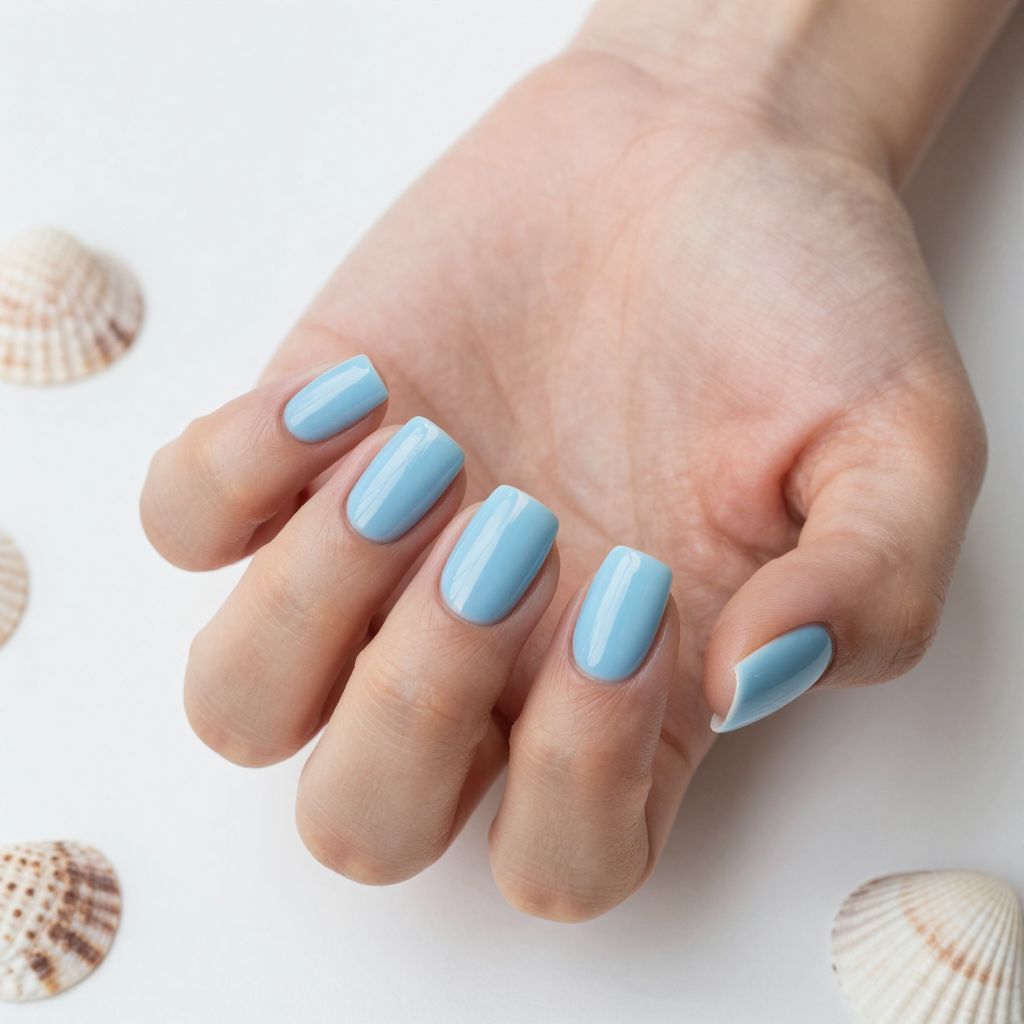 Simple Gel Nail Designs nail idea 7