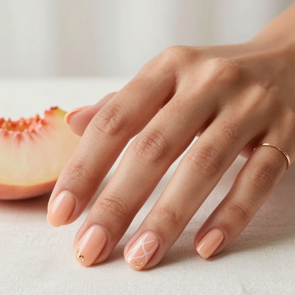 Peach Sorbet Nails