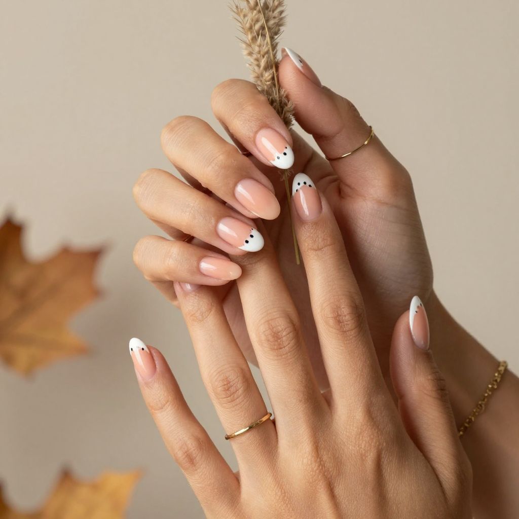 Peach and White Ghost French