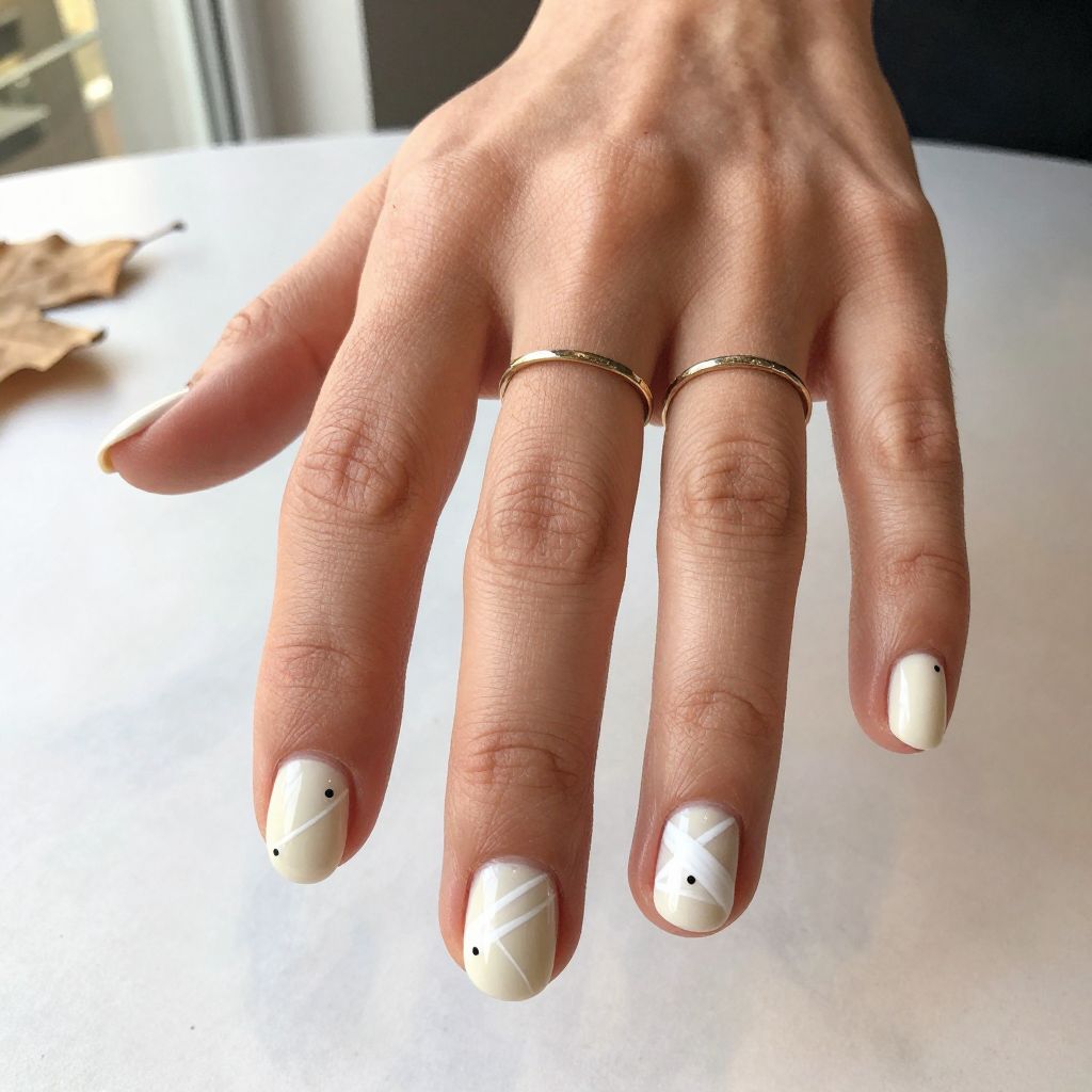 Minimal Mummy Wrap Nails