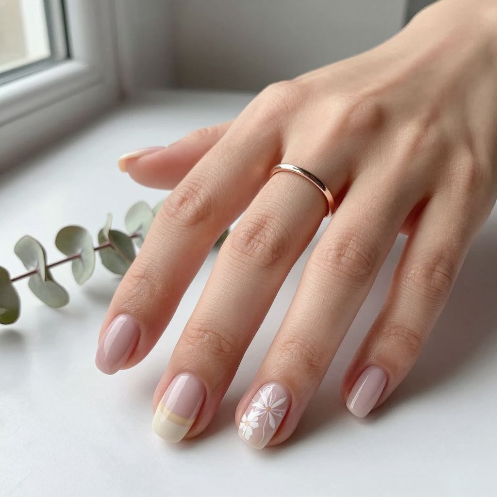 Dusty Rose Short Nails