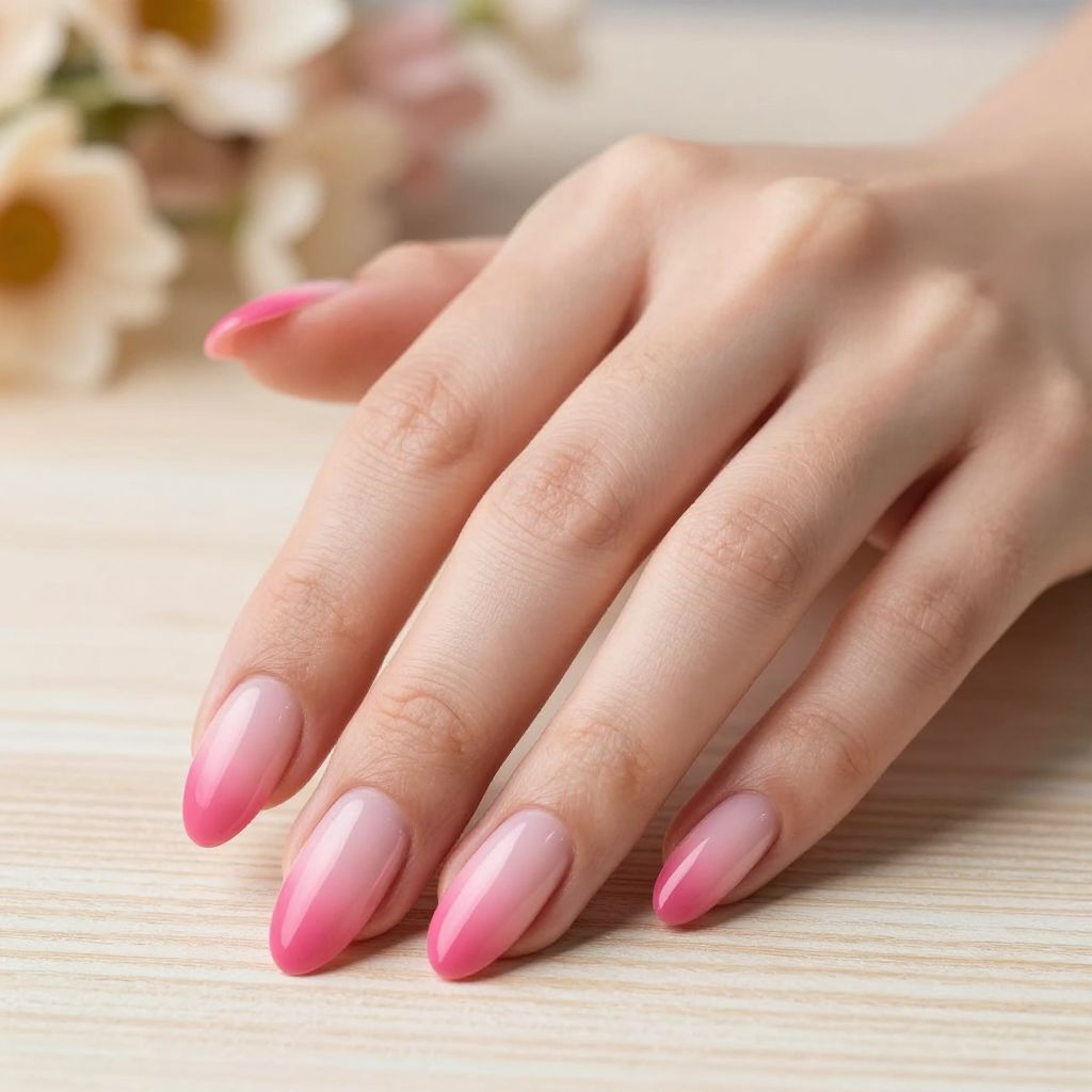 Pink nails idea 5