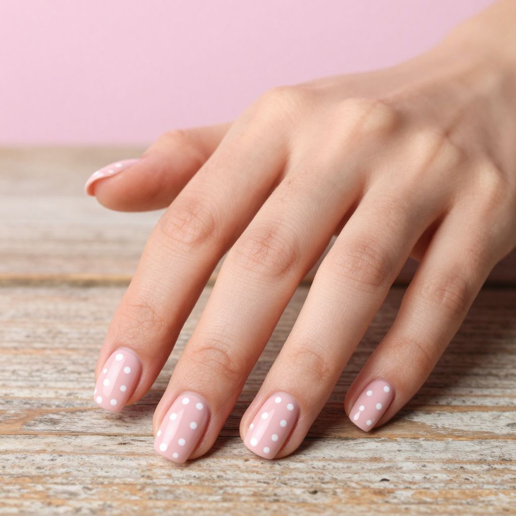 Pink nails idea 7