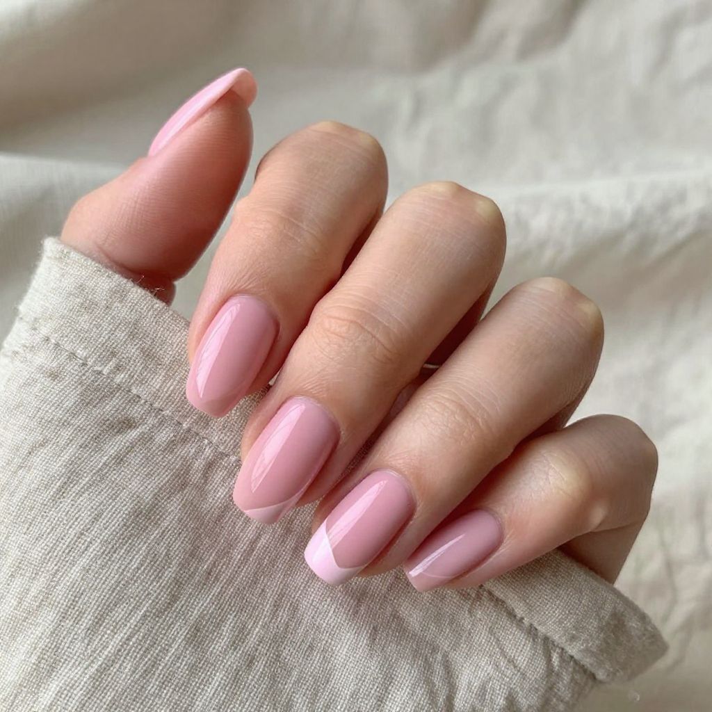 Pink nails idea 8