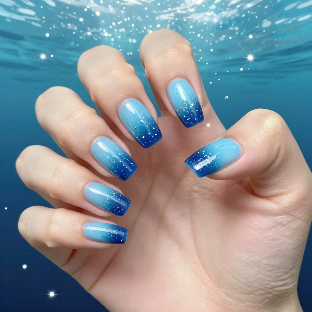 Snowflake nail idea 6